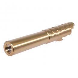 マルイ GBB ハイキャパ4.3用 INFINITY SVP45ACPタイプ 4.3インチステンレス アウターバレル [KW-KU-GB-606] GOLD:ゴールド [取寄]