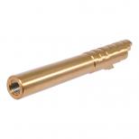 マルイ GBB ハイキャパ5.1用 INFINITY SVP 45ACPタイプ 5.1インチステンレス アウターバレル [KW-KU-GB-608] GOLD:ゴールド [取寄]