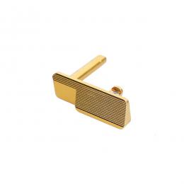 ASG/KJW GBB CZ SHADOW2、TS2用 アルミニウム SHADOW2 TARGETタイプスライドストップ [KW-KU-GBSD2037] GOLD:ゴールド [取寄]