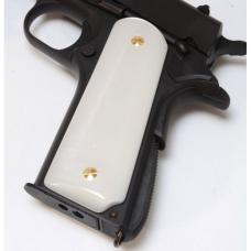 グリップ 45AUTO シェルホワイトグリップ ゴールドカラースクリュー付 [CG-089] [取寄]