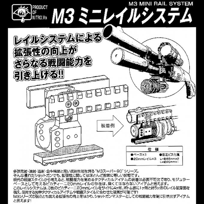 ニトロヴォイス　M3ミニレイルシステム