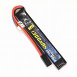 Li-Poバッテリー 7.4V 1300mAh スリムタイプ (25C-50C)  ミニコネクター [SA-B022M] [取寄]