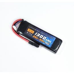 Li-Poバッテリー 11.1V 1300mAh PEQ (25C-50C)  ミニコネクター [SA-B021M] [取寄]
