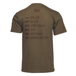グロックキャリバーTシャツ Coyote (Men's US size M) [GLK-APL-AP96200] [取寄] ※キャンセル不可