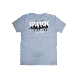 GLOCK NRA ATLANTA Tシャツ BlueGrey (Men's US size L) [GLK-APL-AP96345] [取寄] ※キャンセル不可