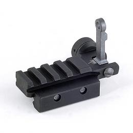 VFC KAC フリップアップ Rサイト (ショートレイルベース) [VF9-RST-PDW-BK01] [取寄]