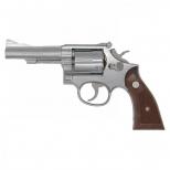 モデルガン : S&W M67 コンバットマスターピース .38スペシャル 4in ステンレスフィニッシュ (ABSシルバー/バージョン3) [取寄]