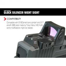 Glock Silencer Combat NightSights/トリチウムナイトサイト (マルイGen4/KJ/WE用) [NEA-SIT-005] [8月入荷予定.単品予約]