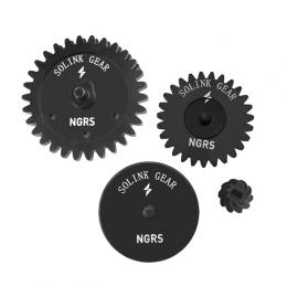 次世代電動ガン用ギアセット/21:1 (ヘリカルベベル/ピニオン) 強化スチールCNC [SLK-GEAR-NGRS-21] [6月入荷予定.単品予約]