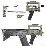 Groza12コンバージョンキット/マルイSAIGA SBS用 (グリーン) [8月上旬頃再入荷予定.単品予約] ※キャンセル不可