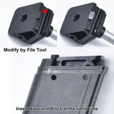 マルイ GBB グロック G17Gen5用 リアル刻印マガジンバンパー [GLK-536(BK)] [取寄]
