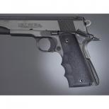 ラバーグリップ [45000] M1911系 (ワンピース) フィンガーチャネル付 /ブラック [取寄]