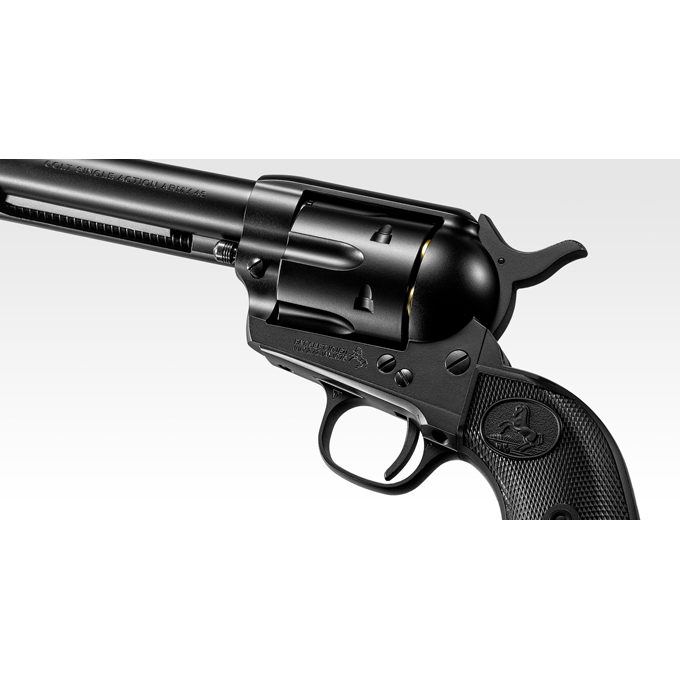 【直売卸売】6557】美品 東京マルイ製 COLT SAA.45 アーティラリー エアリボルバープロ 箱付き 5 1/2インチ ブラック ピースメーカー エアガン