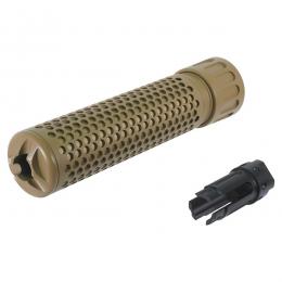 KACタイプ QDC ダミーサプレッサー& ハイダー(14mm逆ネジ) DE [EC-SIL-MP135DE] [取寄]