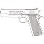 モデルガン : GM-7.5 COLT Mk4 ラージ刻印 KING'S Kサイトカスタム【ナチュラルブラスト仕上げ】 [7月末発売発売.単品予約] ※先着順
