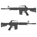 電動ガン COLT XM177E2 Commando ブラック【電子トリガー搭載】 ※COLT AR15刻印 [EC-325E-BK] [取寄]