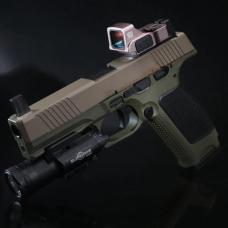 KIZUNA WORKS PL-15K/MPL-1用 スティールデュアルドットサイトマウント&ハイフロントサイトセット [KW-P0047] [取寄]