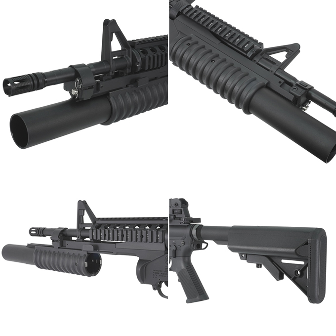 マルイ　M4 ris スタンダード　電動ガン　M203 グレネード　スコープ　付 M4A1 R.I.S + M203 東京マルイ 電動ガンレビュー - YouTube