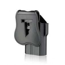 Gunライト ベアリング ホルスター(ライト装備銃対応)/パドル付  Glock 17/22/31 (Gen 1/2/3/4/5) [取寄]