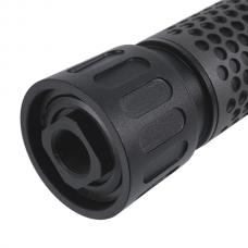 KACタイプ QDC CQB ダミーサプレッサー&ハイダー(14mm逆ネジ) ブラック [EC-SIL-MP134] [取寄]