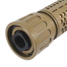 KACタイプ QDC CQB ダミーサプレッサー&ハイダー(14mm逆ネジ) デザートカラー [EC-SIL-MP134DE] [取寄]