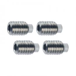 先端バッファ付きM3X4六角イモネジ(4本セット) [品切中.輸入待ち]