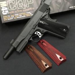 Carbon8 M45CQP/DOC対応 ウッドグリップ [AWG-1427] ダイヤチェッカー/レッド [取寄]