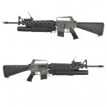 電動ガン : M16A1パーカーライズ with M203グレネードランチャー(電子トリガー搭載) [EC-703E] [品切中.輸入待ち]