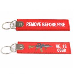 REMOVE BEFORE FIRE [MK.18 CQBR] フラッグキーホルダー [KW-PC-317] [廃] [取寄]