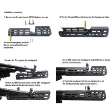 マルイ次世代電動MP5対応 MI Suppressorタイプ M-LOK S-ハンドガード [1373] [取寄]