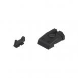ASG/KJW GBB CZ SHADOW2用 アルミ ファイバーサイトセット [KW-KU-GBSD2013] ブラック [取寄]
