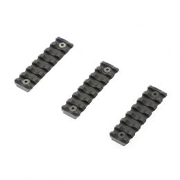 QRS Key-Mod レイルセクション 7Slot/3個セット (BK) [VF9-MWS-KM-BK03] [取寄]