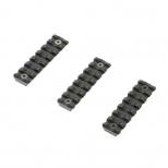 QRS Key-Mod レイルセクション 7Slot/3個セット (BK) [VF9-MWS-KM-BK03] [取寄]