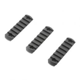 QRS M-LOK レイルセクション 7Slot/3個セット (BK) [VF9-MWS-ML-BK03]  [取寄]