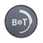 B&T ラバーパッチ B&T LOGO (Black/Grey 直径50mm) [BT-231607] [取寄]