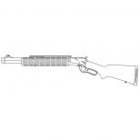 GAS-GUN : ラプターゼロ 6mmBB レバーアクションライフル /ブラック  [品切中.再生産待ち]
