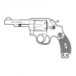 モデルガン : S&W ビクトリーカスタム(ラウンドバット) 4インチ [取寄]