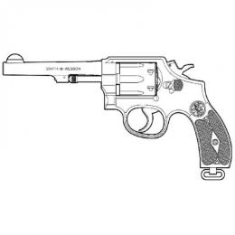 モデルガン : S&W ビクトリーカスタム(ラウンドバット) 5インチ [取寄]