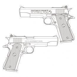 モデルガン : GM-7.5 COLT Mk4 ラージ刻印 スウェンソン Kサイトカスタム【オールブルーイング仕上げ】 [10月発売.予約] ※先着順