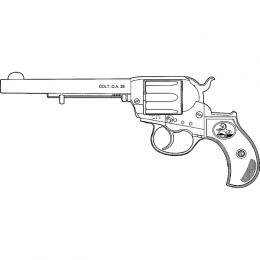 モデルガン:COLT M1877ライトニング/6インチ [10月中旬発売.予約]