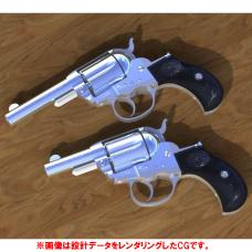 モデルガン:COLT M1877ライトニング/シェリフス【オールシルバー】 2.5インチ [取寄]