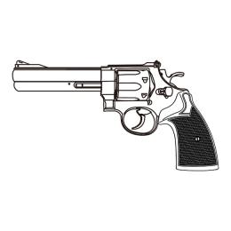 GAS-RV:S&W M29クラシック 5インチ 【プラグリップ】 (マットブラックABS) [2025/2月発売予定.単品予約]