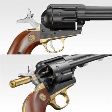 エアーリボルバーPRO SAA.45 キャバルリー7 1/2 カスタム/BK&GOLD [10/24頃発売.予約]