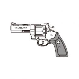 ガスガン : COLT アナコンダ 4インチ エクセレントヘビーウェイト【木製グリップ】 [2027/2月頃発売.単品予約]