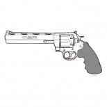 ガスガン : COLT アナコンダ 8インチ エクセレントヘビーウェイト【HOGUEタイプグリップ】 [2027/2月頃発売.単品予約]