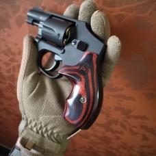 S&W Jフレーム ラウンドバット オーバーサイズ ブーツ スムース with S&W レーザーロゴ チャコールルビー [ALT-SW-J-B0008] [取寄]