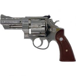 モデルガン : S&W M27 The.357Mマグナム 3-1/2インチ ニッケルフィニッシュ [11月上旬発売.予約] ※予約特価