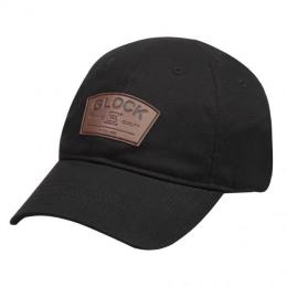 GLOCK HeadWear ベースボールキャップ CLASSIC LeatherPatch (Black) [GLK-HDW-AS10108] [品切中.再生産待ち]