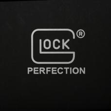 GLOCK PERFECTION カットアウトデカール (白文字 4×3-1/4インチ) [GLK-ADV-AS00060-GS] [取寄]