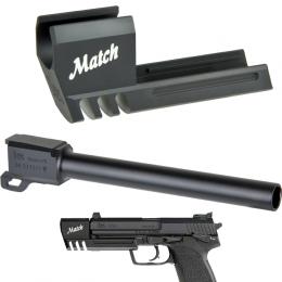 マルイ GBB USP9用 USP MATCHタイプアルミコンペンセイター&ロングアウターバレルセット [BM-COMP-BL-MC-TMUSP] [取寄]